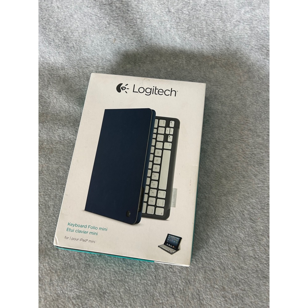 Logitech Keyboard Folio mini for iPad mini Navy Blue Bluetooth Case 920-005022